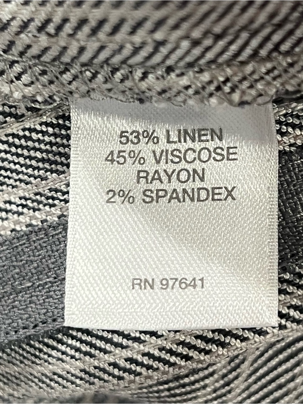 NWT $89 J.Jill Linen Stretch Wide Leg Trousers Granite Stripe 10 Mid-Rise - Picture 13 of 16